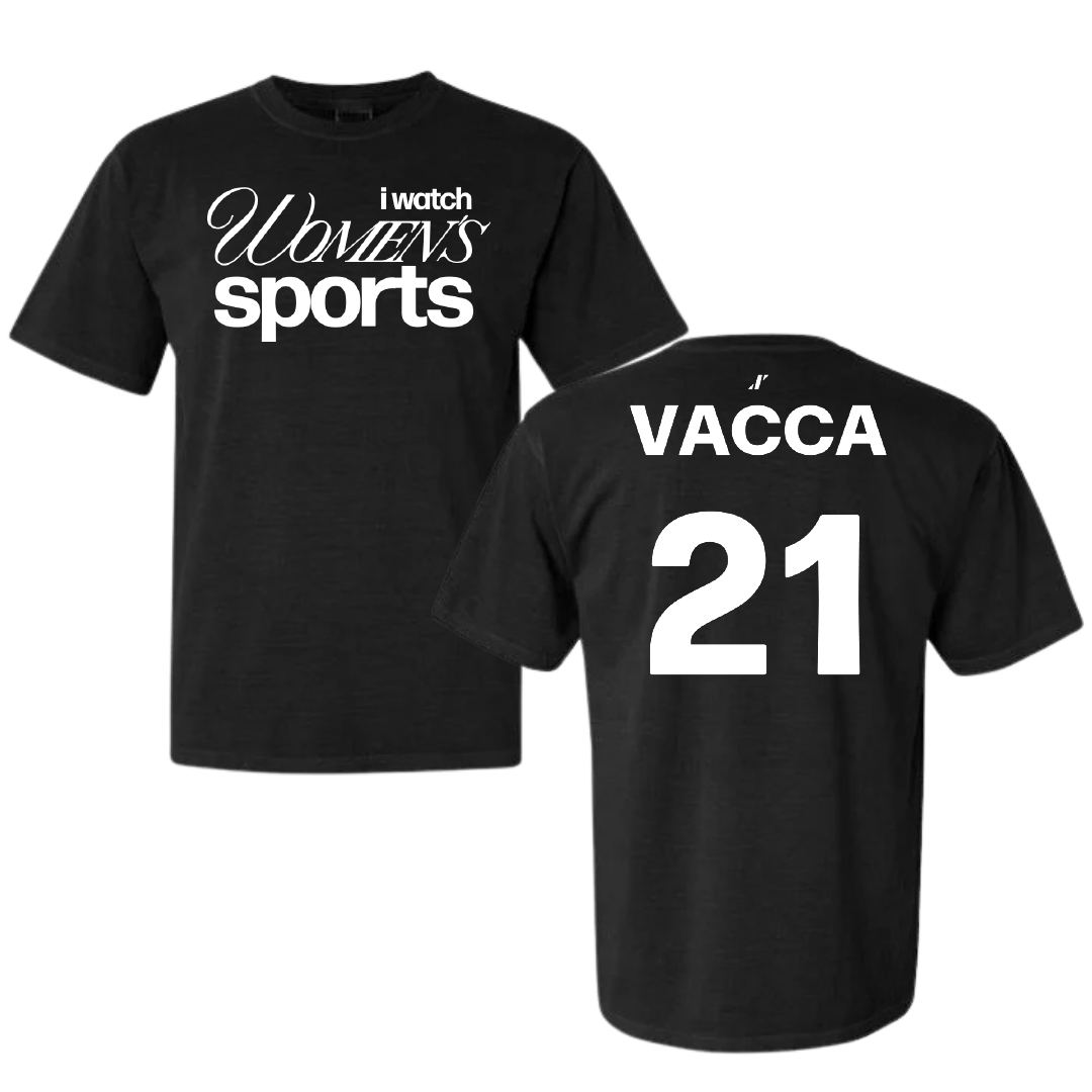 Field Hockey (W) Black WHM Comfort Colors Tee - #21 Avery Vacca