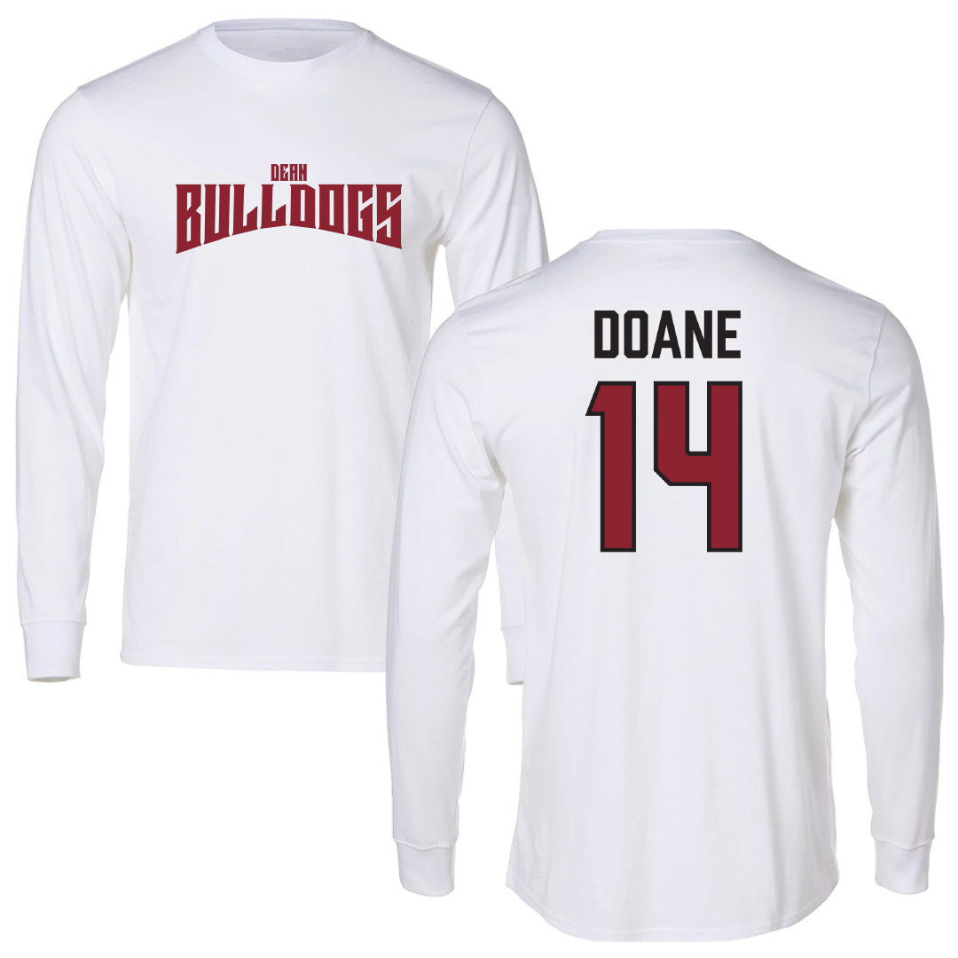 Dean College Basketball White Classic Long Sleeve - #14 Kendrah Doane