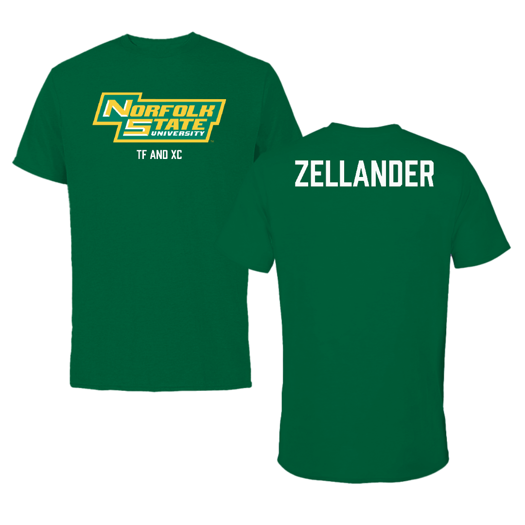 Norfolk State University TF and XC Green Tee - Jeremiah Zellander