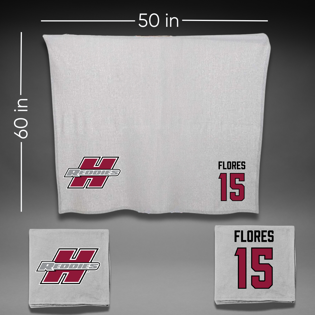 Henderson State University Softball Gray Blanket - #15 Samantha Flores