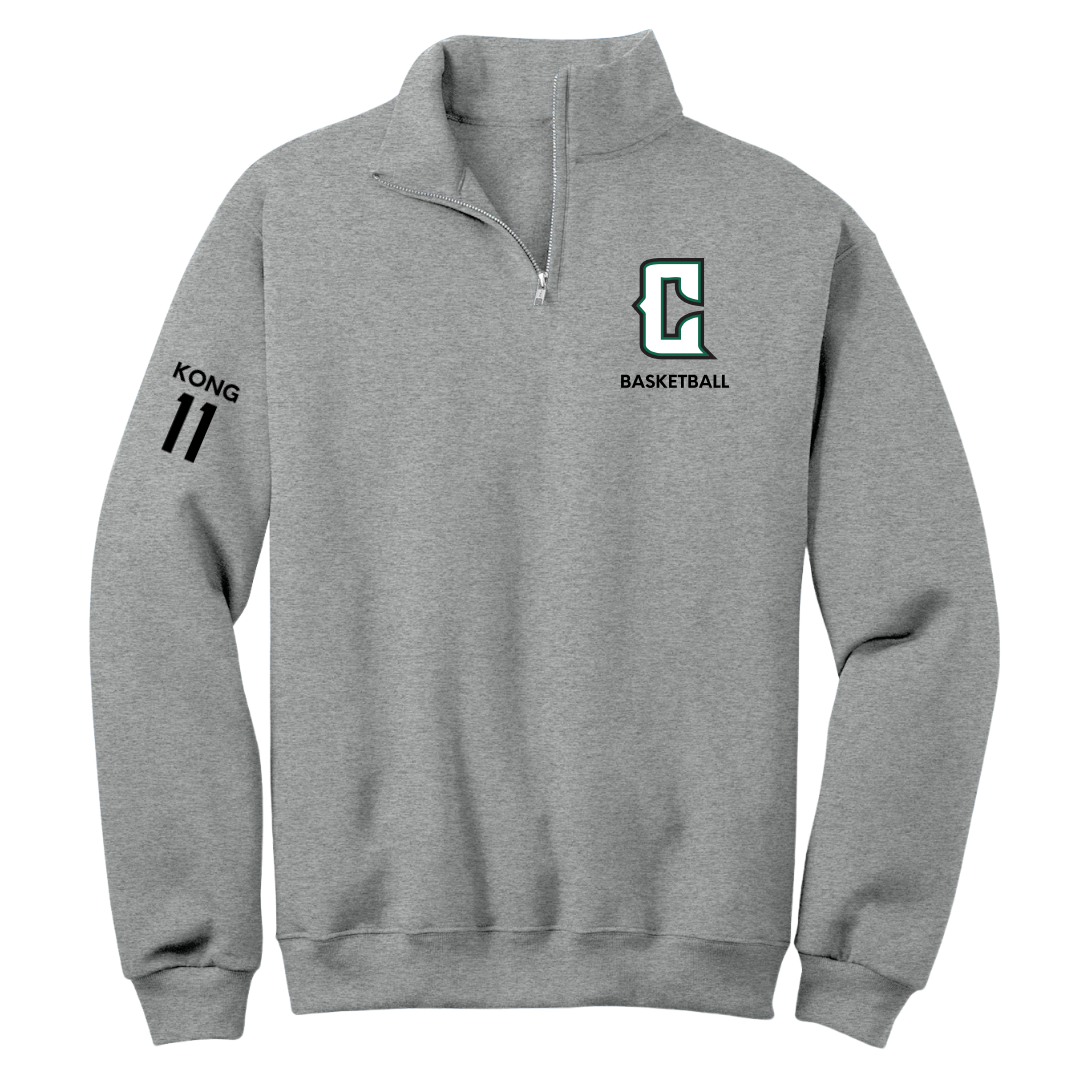 Central Community College at Columbus Basketball (M) Sport Gray Quarter-Zip - #11 Malual Kong