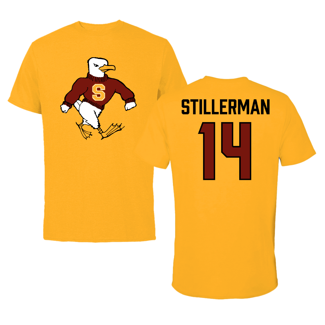 Salisbury University Baseball Gold Performance Tee - #14 Logan Stillerman