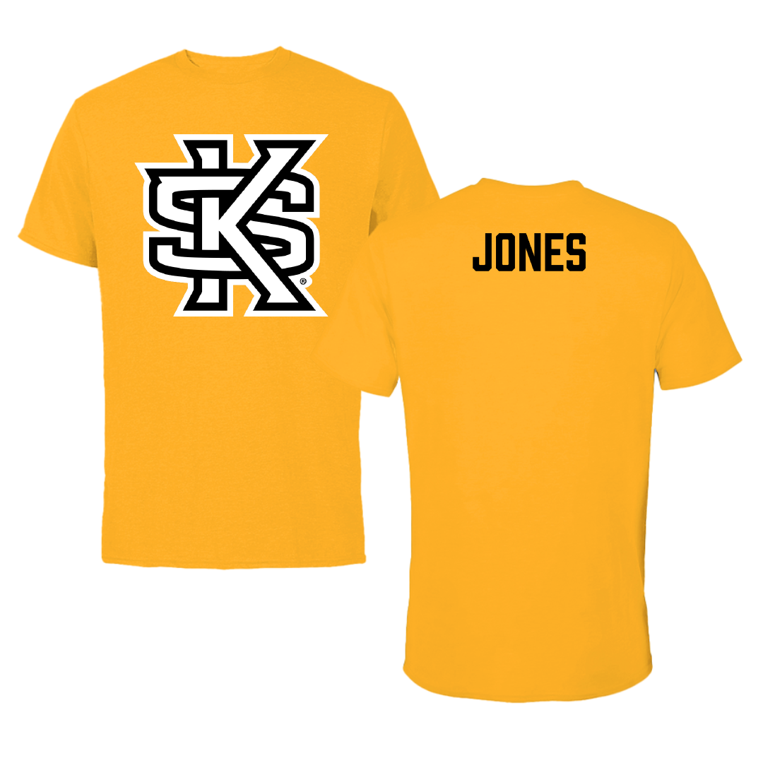 Kennesaw State University TF and XC Gold Performance Tee - Akerah Jones