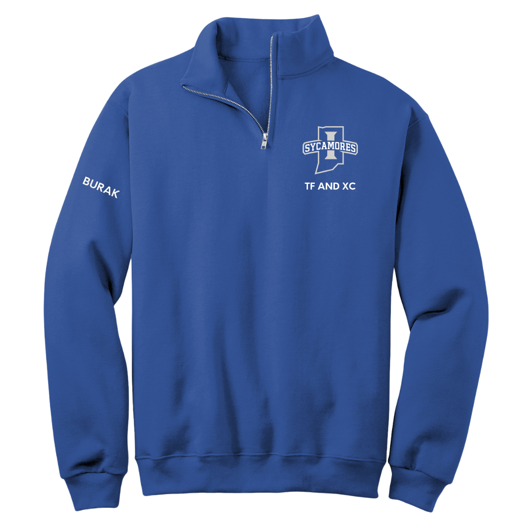 Indiana State University TF and XC Blue Quarter-Zip - Brittney Burak