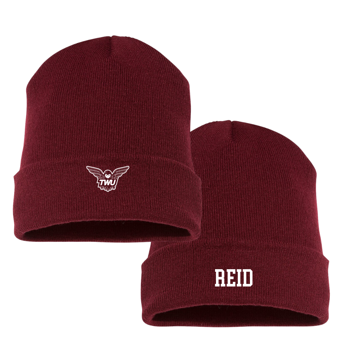 Texas Woman's University Gymnastics (W) Maroon Beanie - Alaina Reid