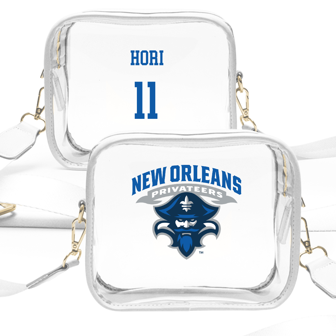 University of New Orleans Baseball White Clear Stadium Bag - #11 Kai Hori