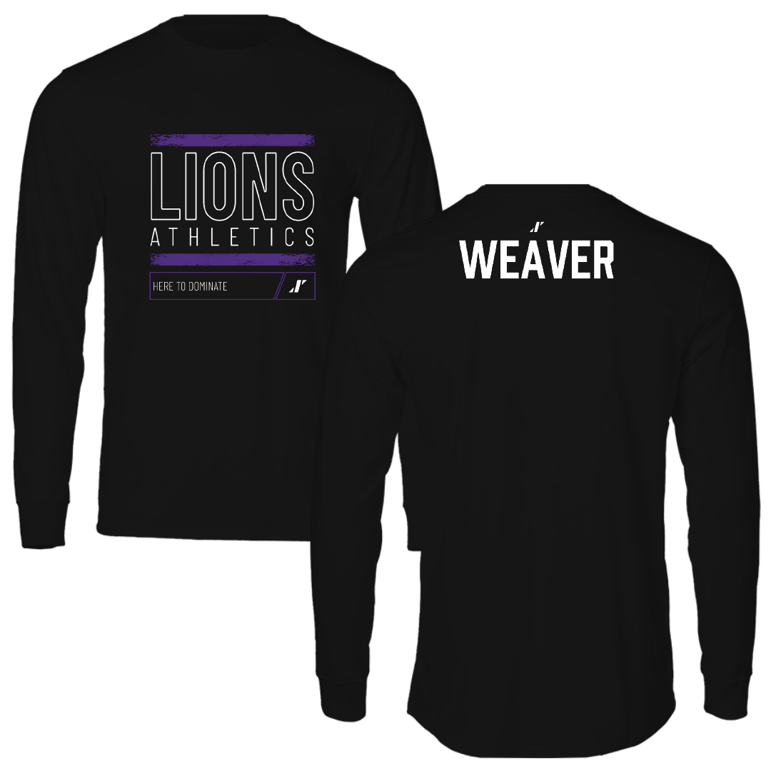 Nelson University TF and XC Black Dominate Long Sleeve - Darryn Weaver
