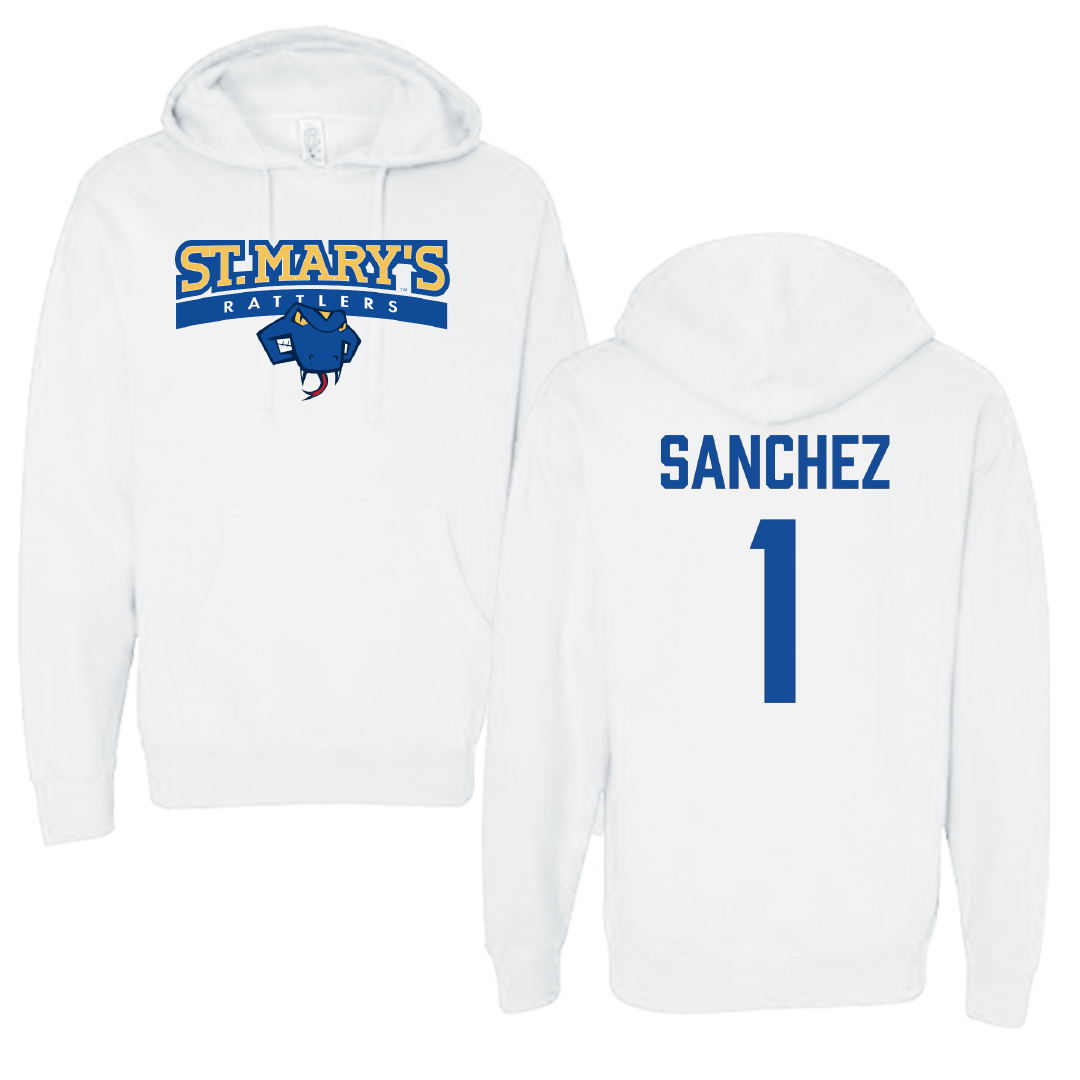 St. Mary's University (Texas) Softball White Hoodie - #1 Arianna Sanchez
