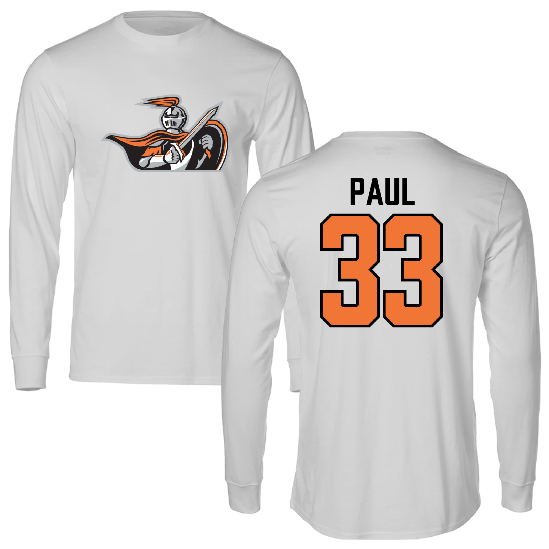 Heidelberg University Soccer Light Gray Performance Long Sleeve - #33 Camdyn Paul