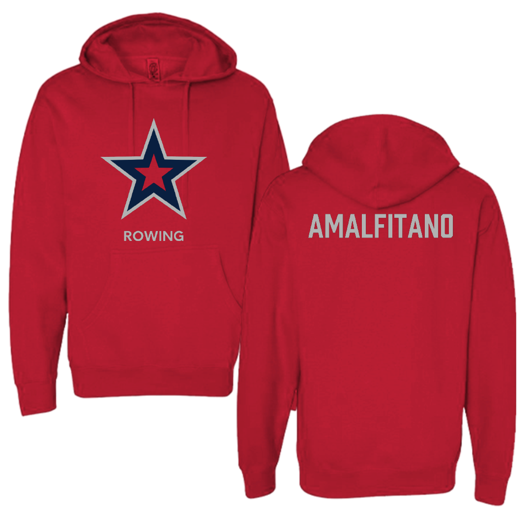 Robert Morris University Rowing (W) Red Mascot Hoodie - Michayla Amalfitano