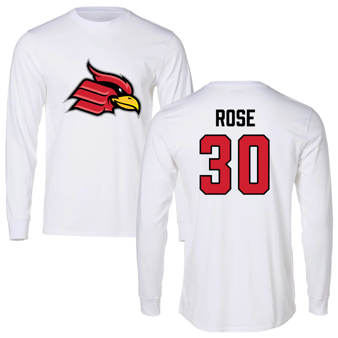 Wheeling University Lacrosse White Long Sleeve - #30 Colton Rose