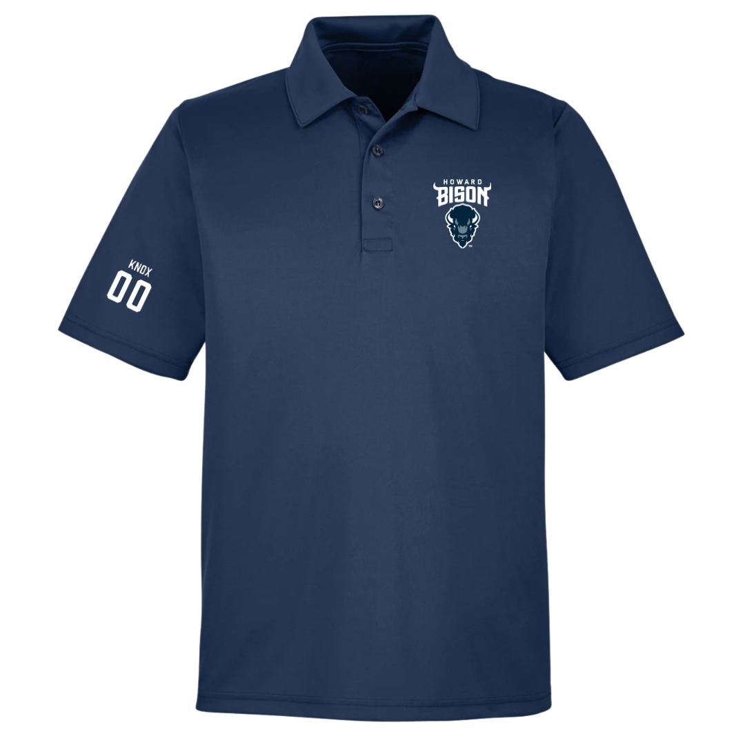 Howard University Soccer (W) Navy Polo - #00 Trinity Knox