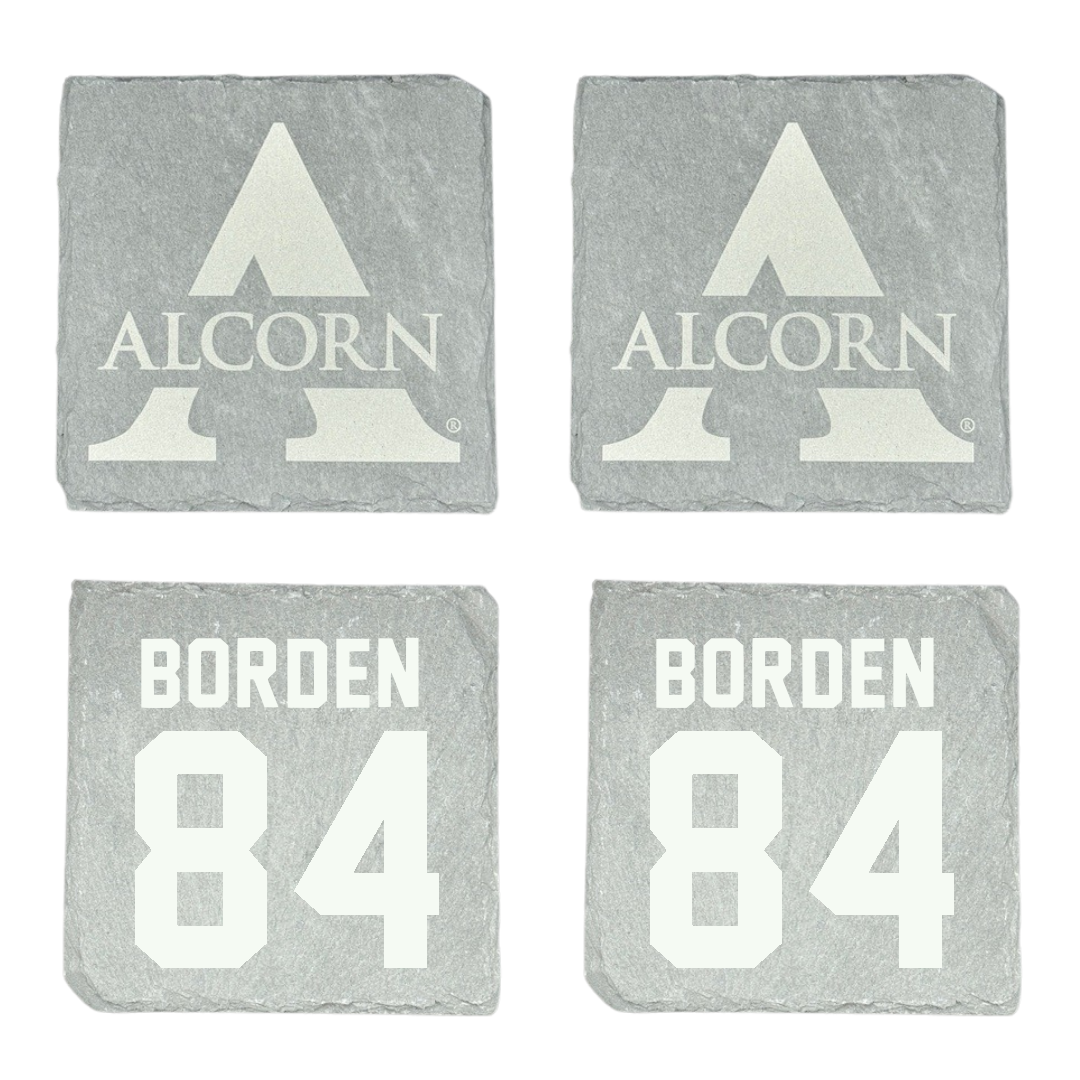 Alcorn State University Football Stone Coaster (4 Pack)  - #84 Dedrick Borden
