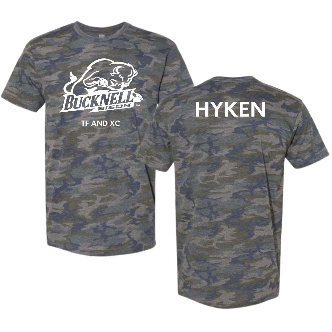 Bucknell University TF and XC Vintage Camo Tee - Cooper Hyken
