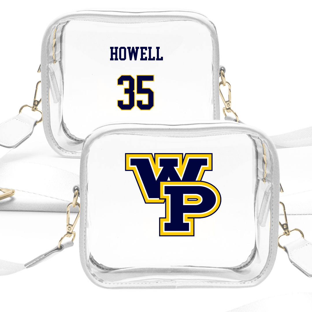 William Penn University Lacrosse (M) White Clear Stadium Bag - #35 Bradley Howell