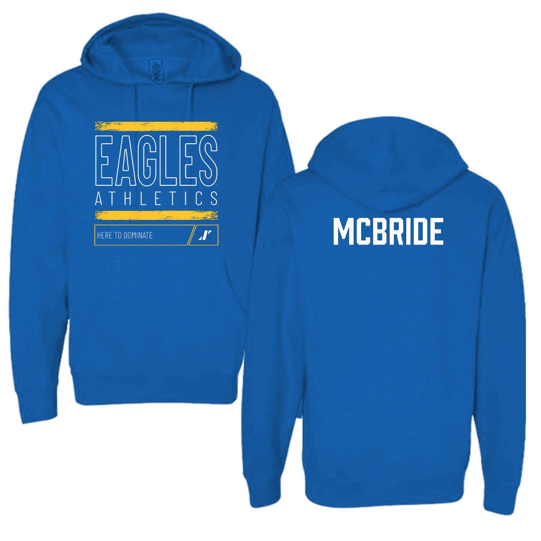 Williams Baptist University Golf Blue Dominate Hoodie - Landon McBride
