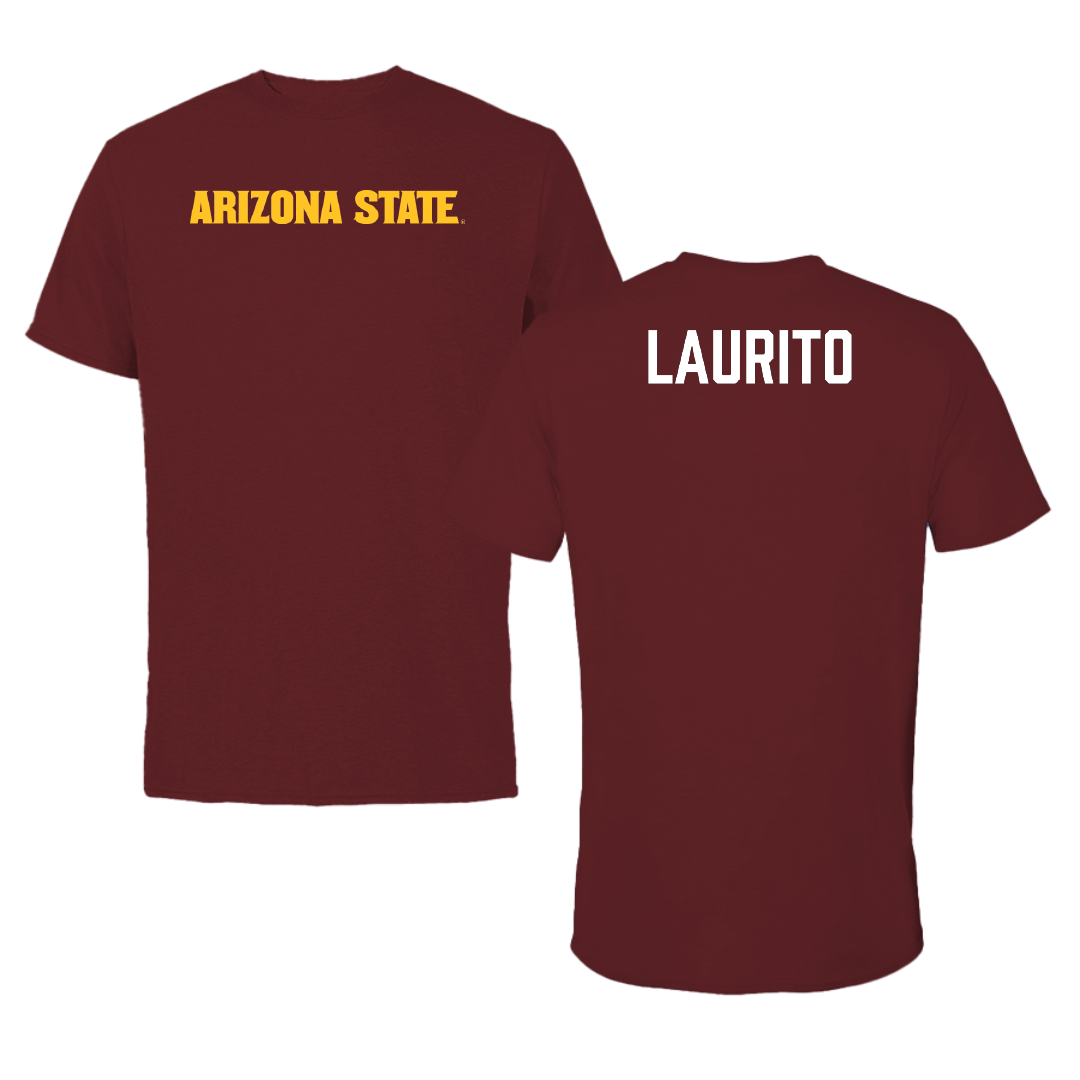 Arizona State University Gymnastics Maroon Performance Tee - Nina Laurito