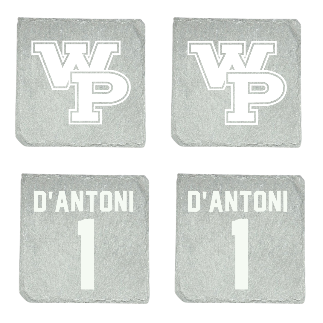 William Penn University Soccer (M) Stone Coaster (4 Pack)  - #1 Gabriel D’Antoni