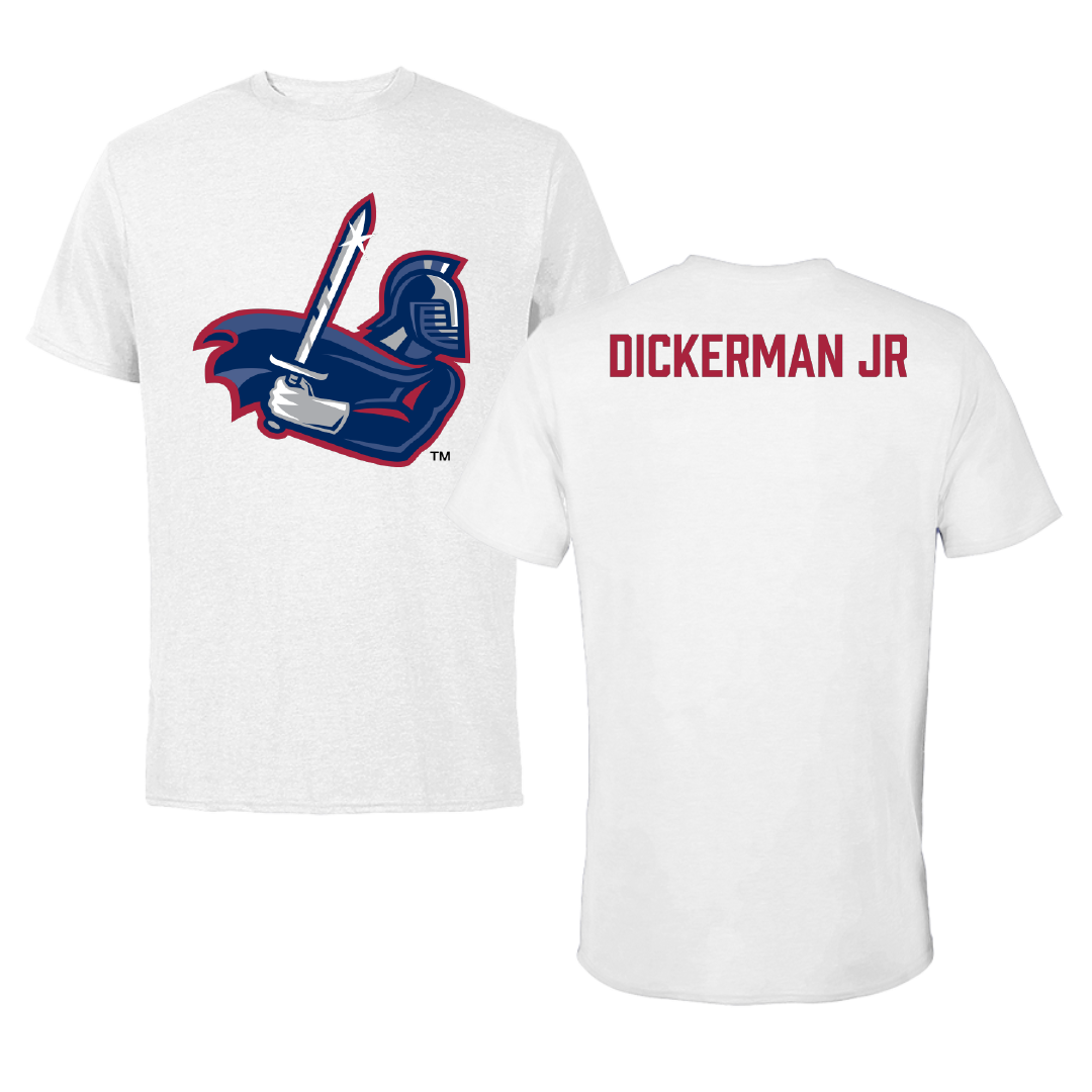 Sterling College Football White Tee - James Dickerman Jr