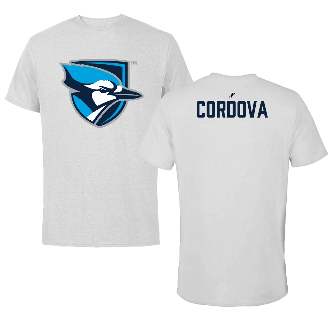 Elmhurst University Wrestling (M) Light Gray Performance Tee - Alejandro Cordova