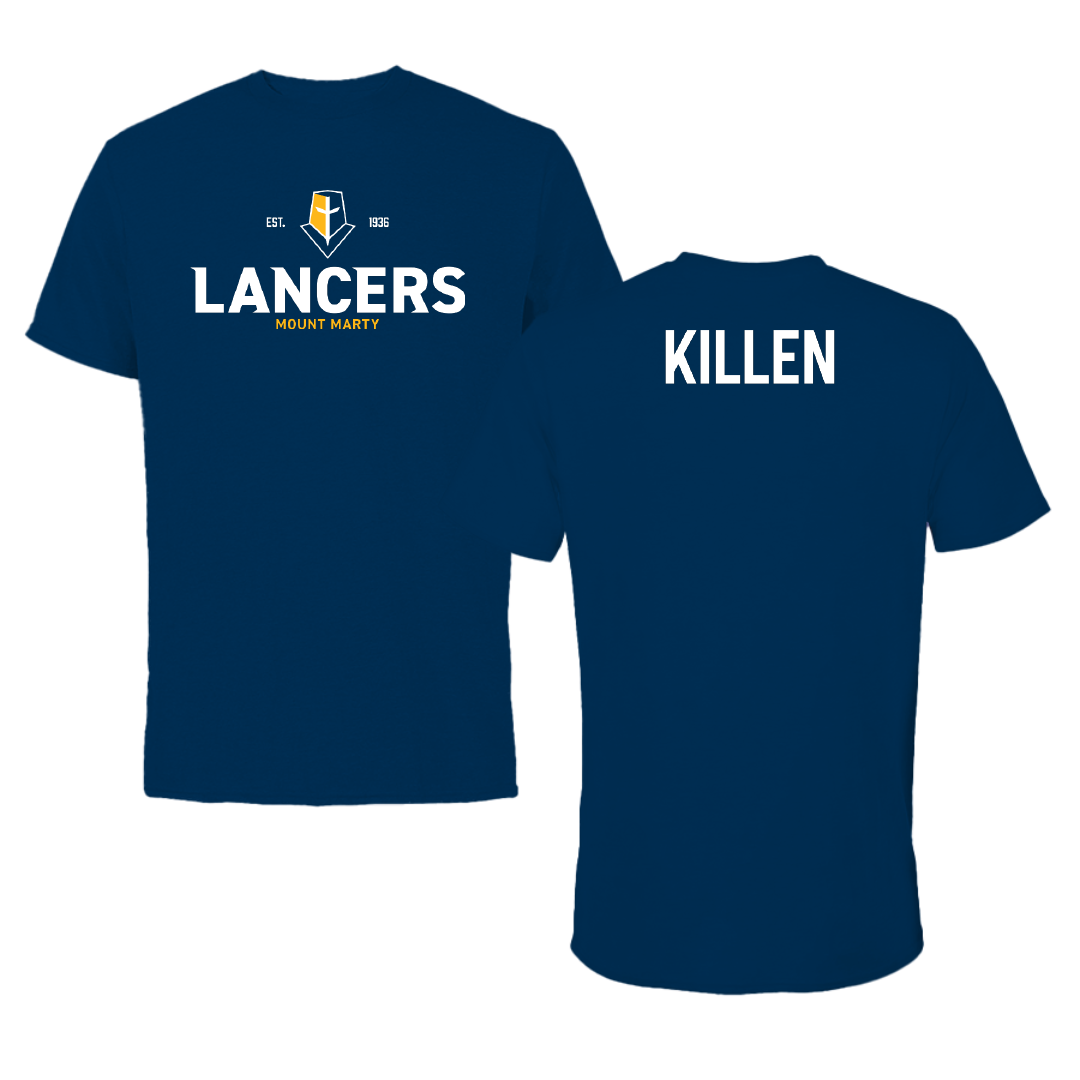 Mount Marty University Cheer Navy General Performance Tee - Katherine Killen