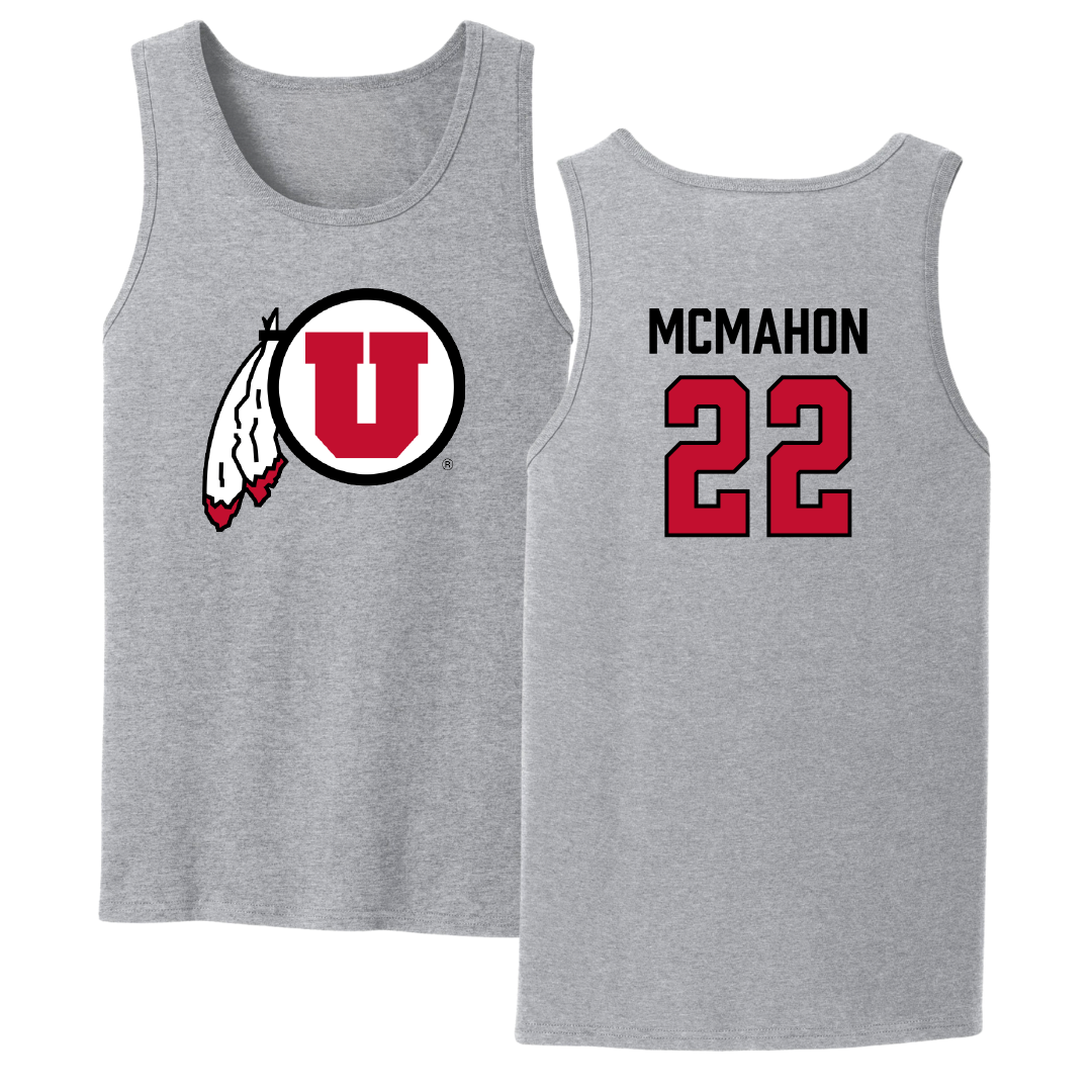 University of Utah Lacrosse Sport Gray Tank Top - #22 MJ McMahon