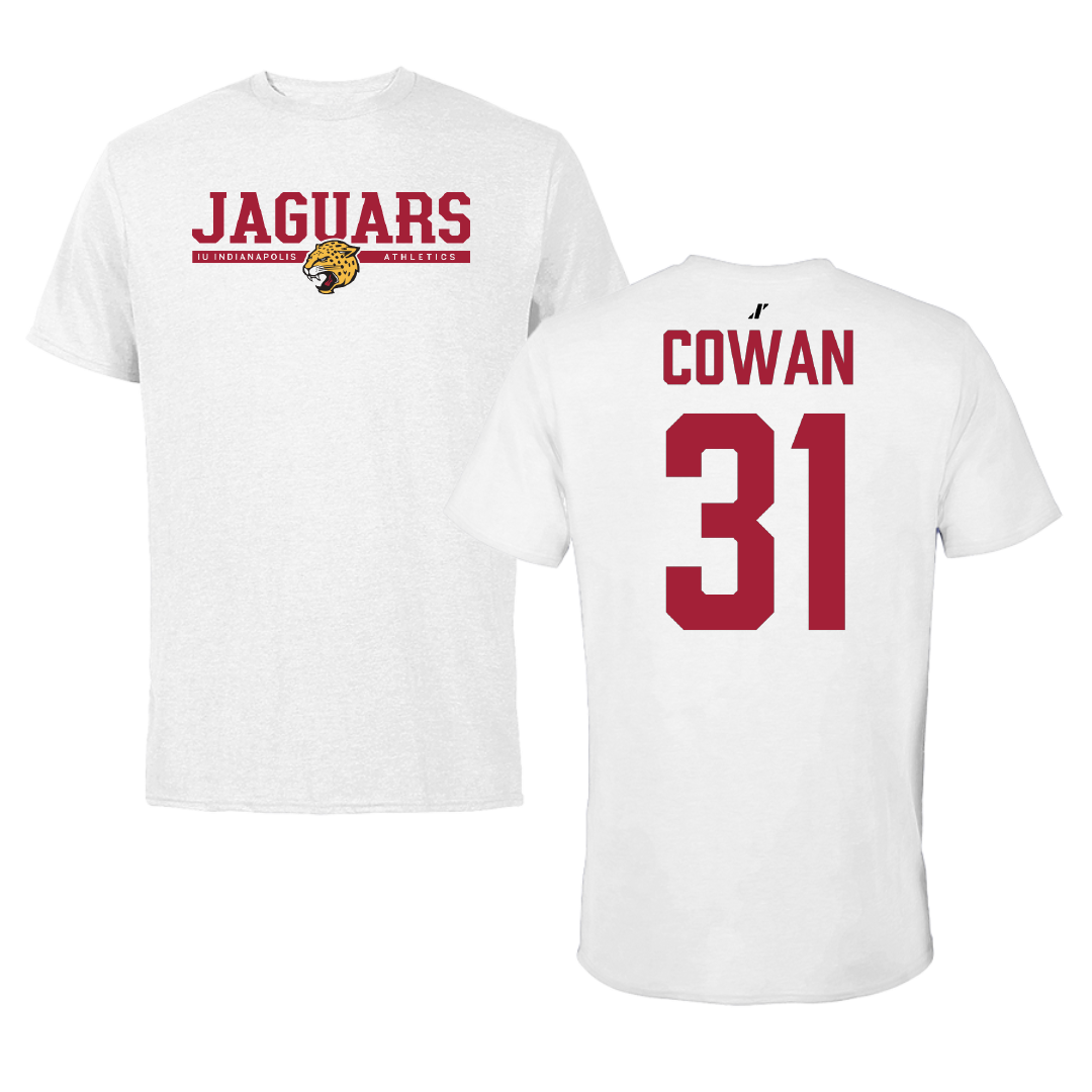 Indiana University Indianapolis Softball White Tee - #31 Kennedy Cowan