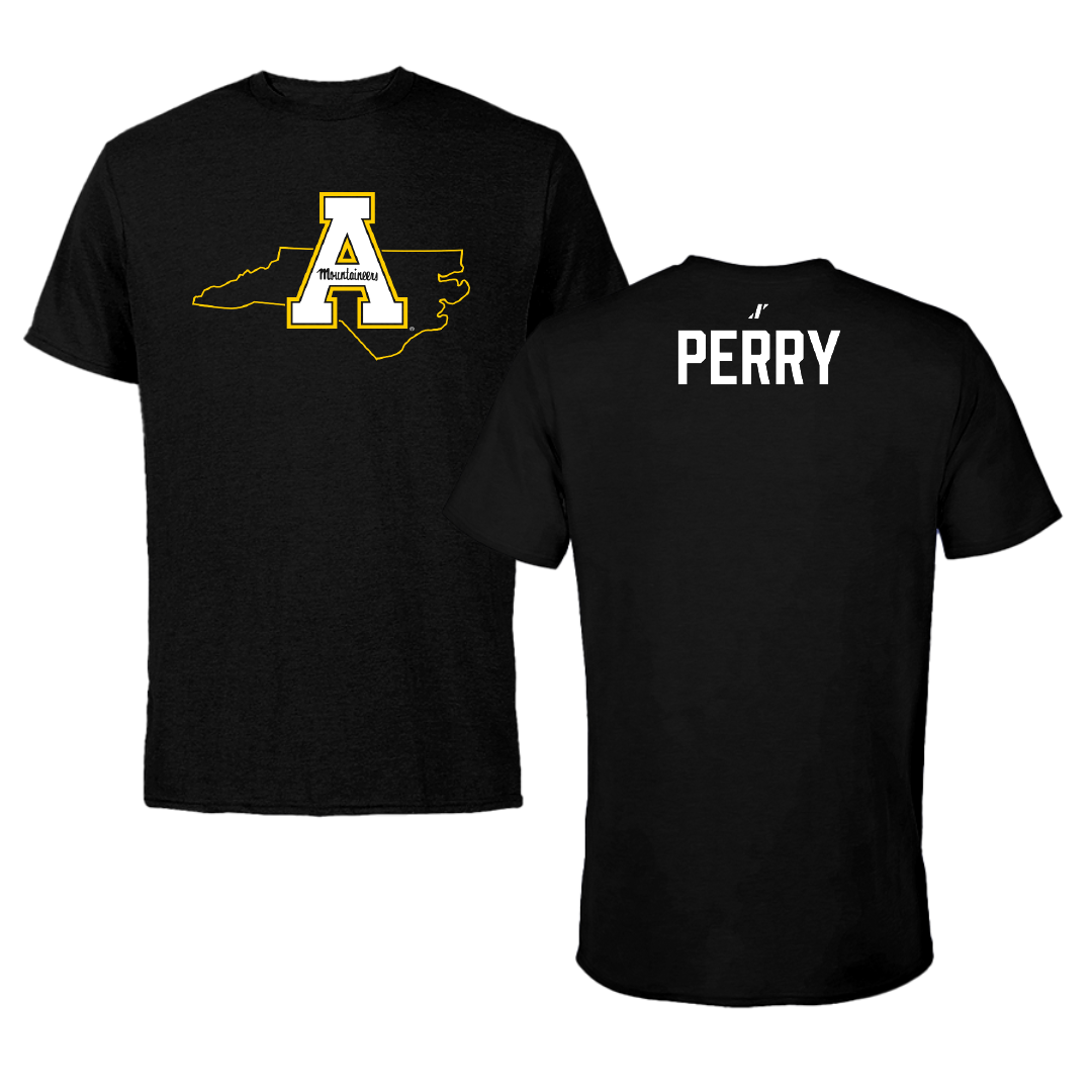 Appalachian State University Cheer Black State Tee - Alysa Perry