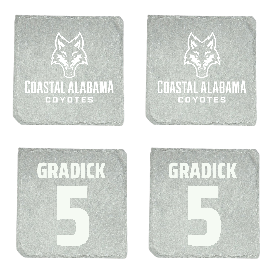 Coastal Alabama Community College Softball Stone Coaster (4 Pack)  - #5 Ava Gradick