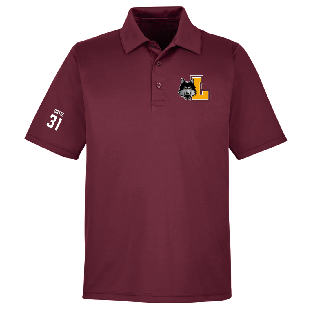 Loyola University-Chicago Soccer (M) Maroon Polo - #31 Alex Ortiz