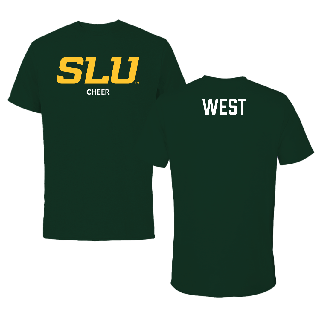 Southeastern Louisiana University Cheer Forest Green Performance Tee - Taylor West