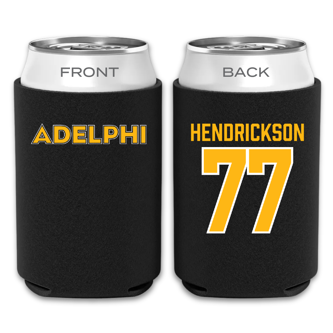 Adelphi University Lacrosse Black Can Cooler - #77 Michael Hendrickson
