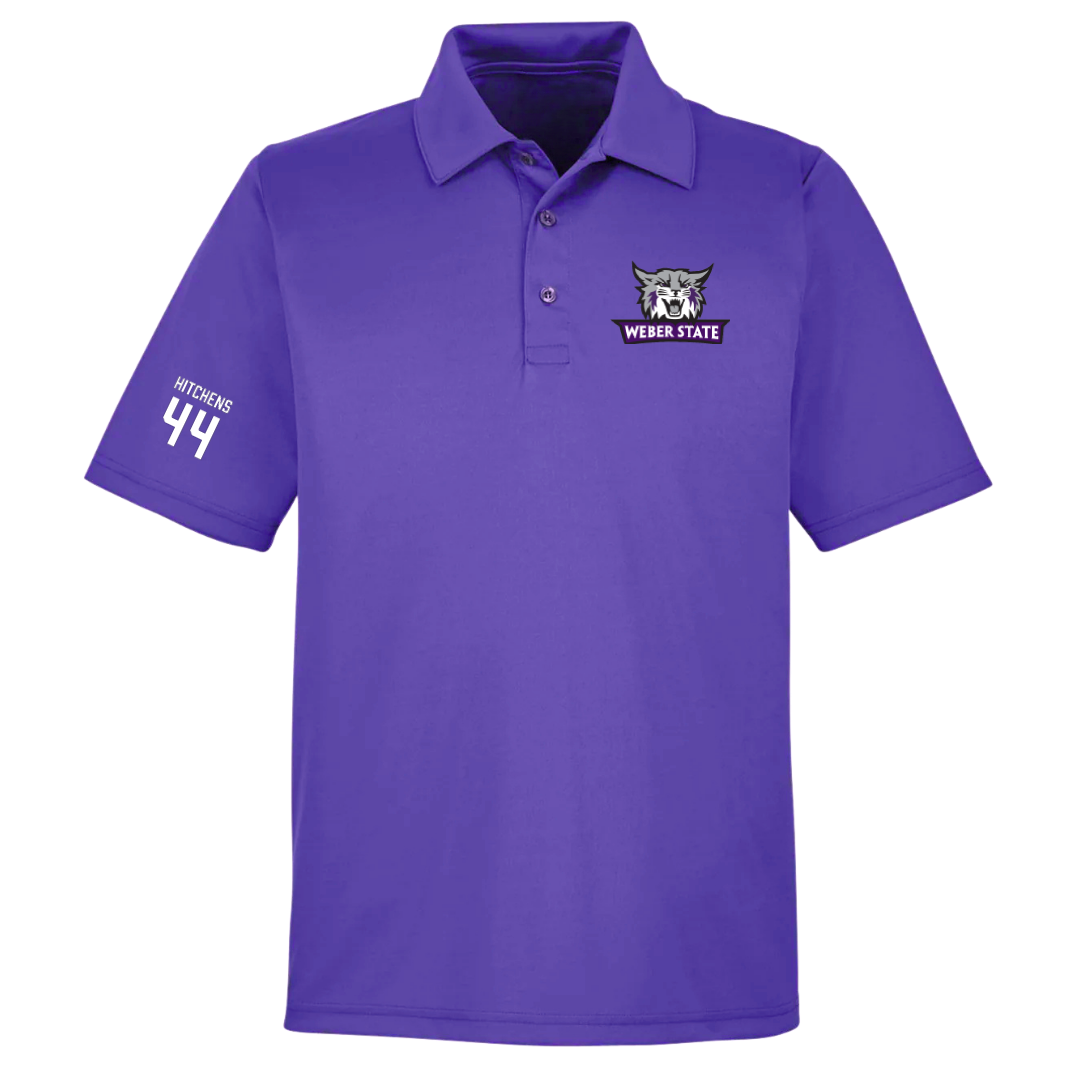 Weber State University Football Purple Polo - #44 Mayson Hitchens