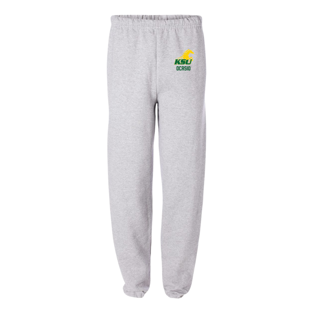 Kentucky State University Baseball Light Gray Sweatpants - #15 Natanael Ocasio