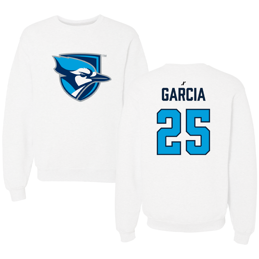 Elmhurst University Soccer (W) White Crewneck - #25 MaiLei Garcia