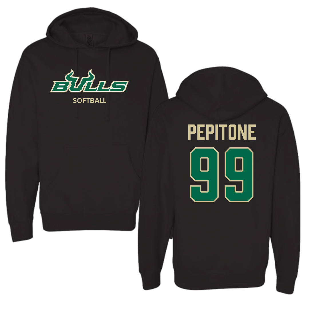 University of South Florida Softball Black Hoodie - #99 Alicea Pepitone