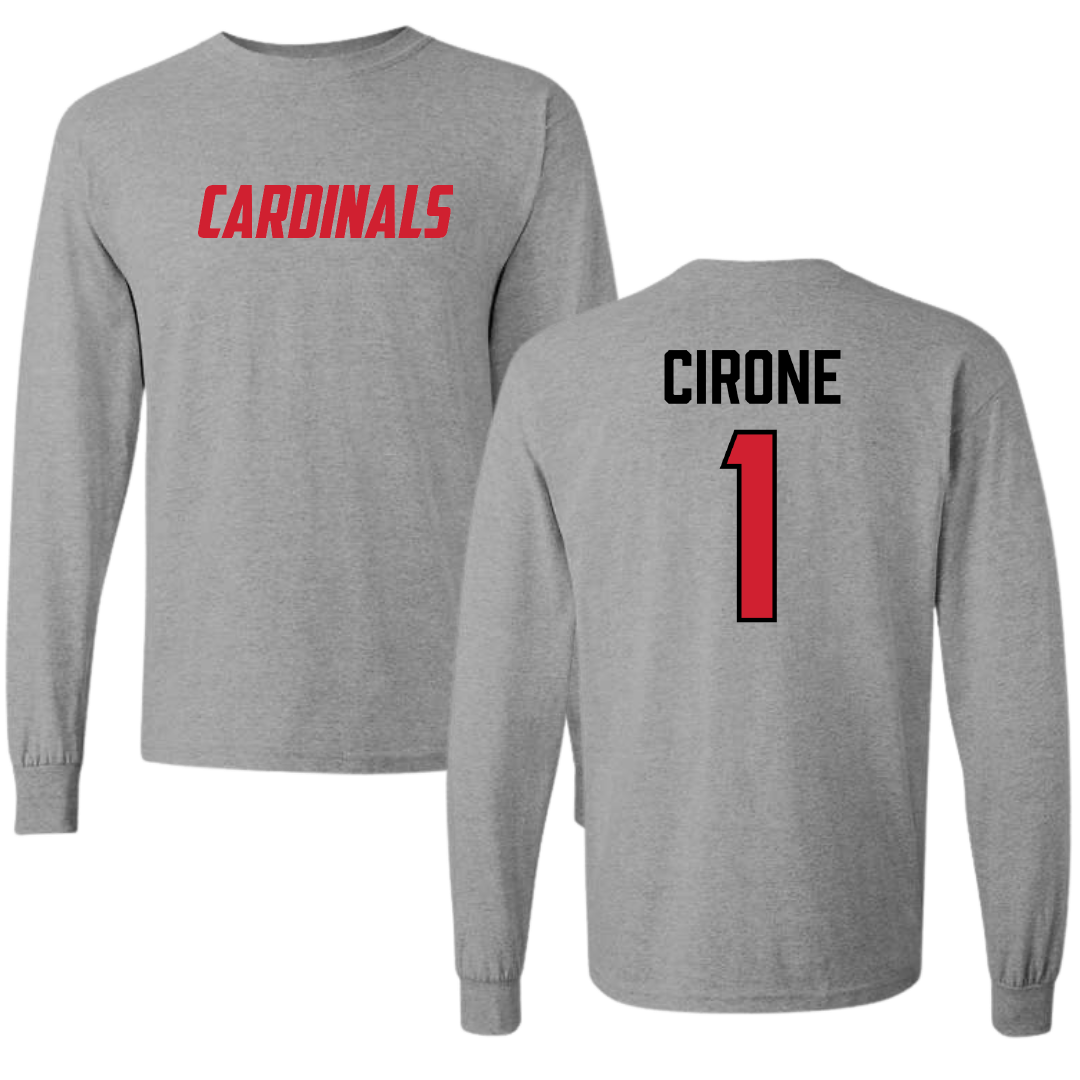 Wheeling University Lacrosse Sport Gray Long Sleeve - #1 Sophia Cirone