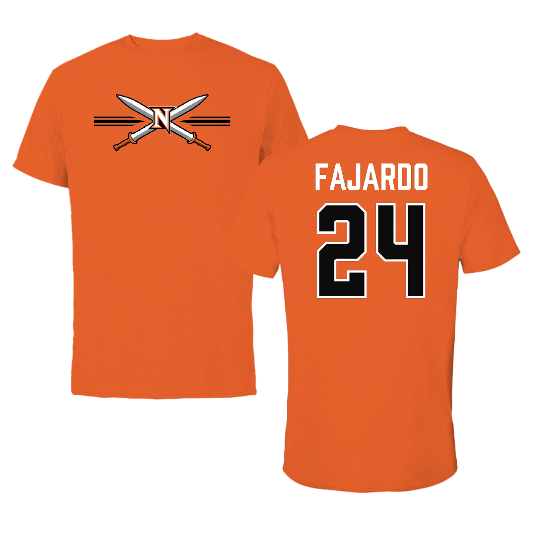 Northampton Community College Soccer (M) Orange General Tee - #24 Johnsi Fajardo