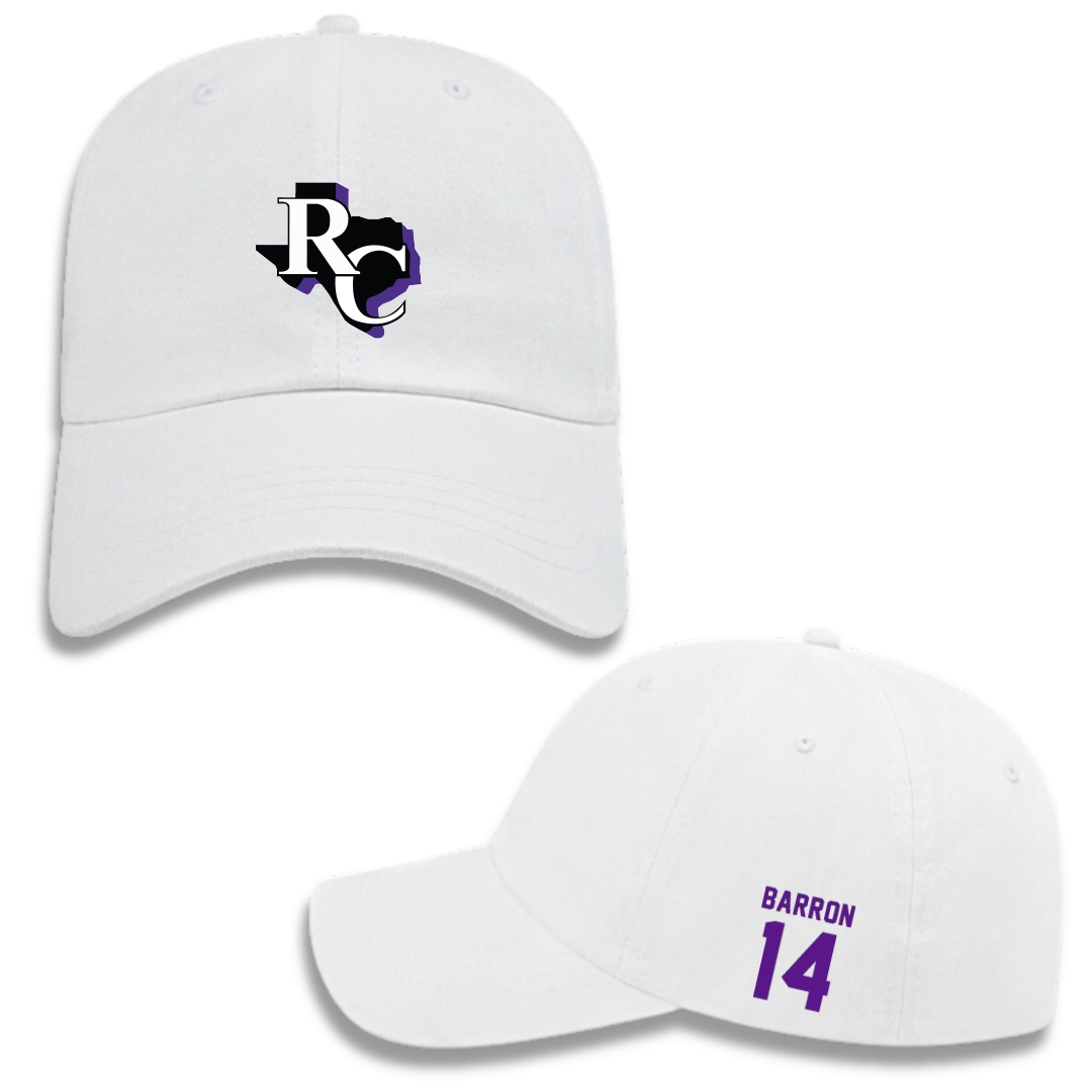 Ranger College Softball White Hat - #14 Annalise Barron