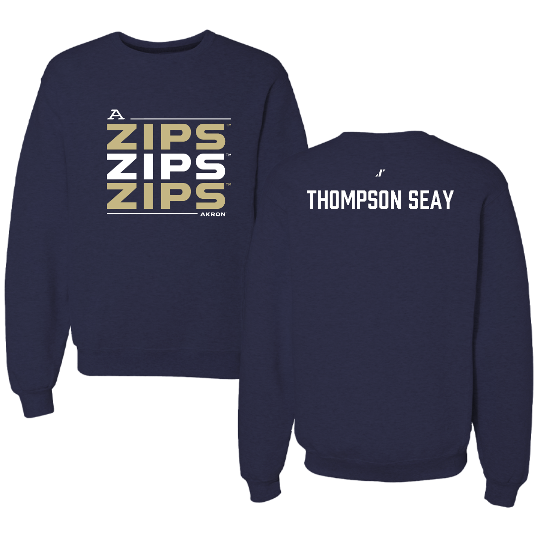 University of Akron TF and XC Navy General Crewneck - Jordan Thompson Seay