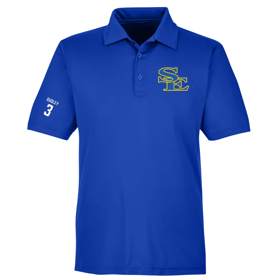 Southeastern Oklahoma State University Softball Blue Polo - #3 Emma Dudley