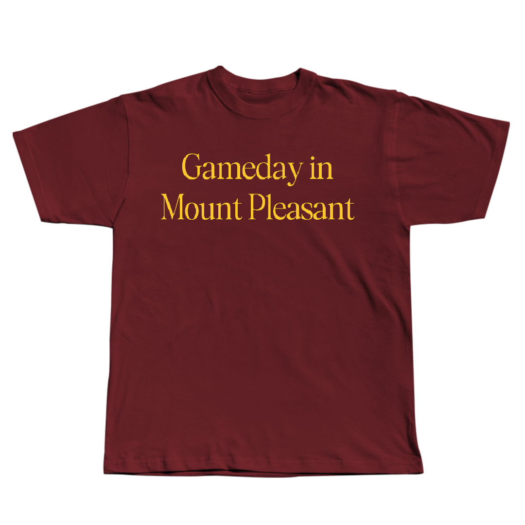 Central Michigan University Soccer (W) Maroon Gameday Tee - #24 Sofia Spano