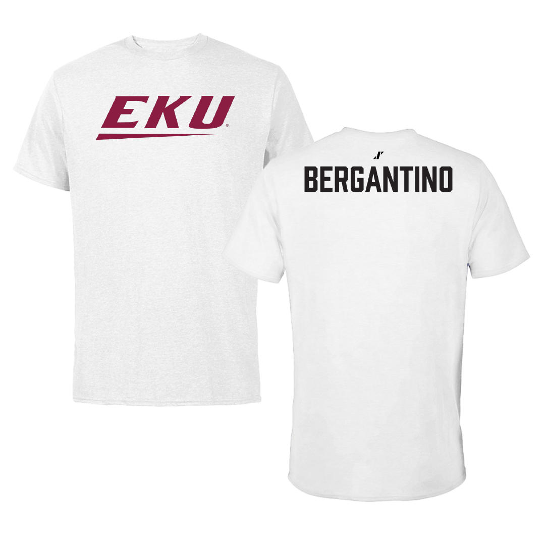 Eastern Kentucky University Cheer White Tee - Ashley Bergantino