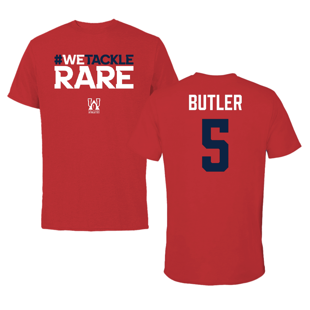 Basketball (M) Red Uplifting Athletes Tee - #5 Jonah Butler
