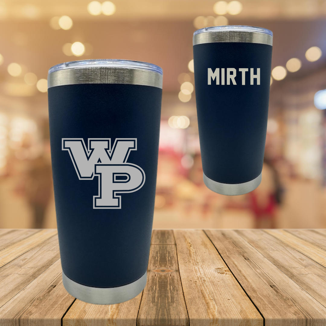William Penn University Wrestling (W) Navy Stainless Steel Tumbler - Ava Mirth