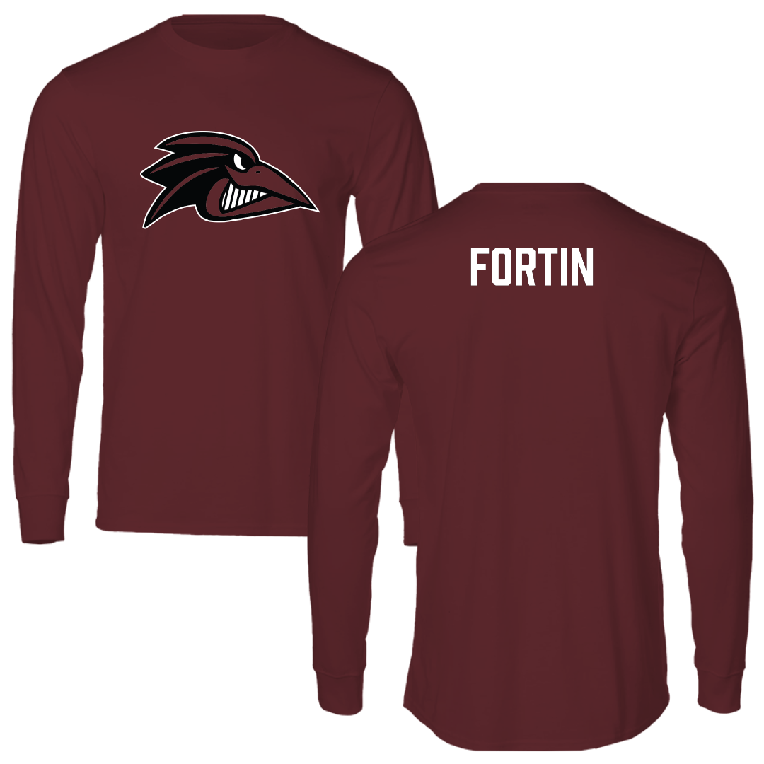 Franklin Pierce University TF and XC Maroon Long Sleeve - Samuel Fortin