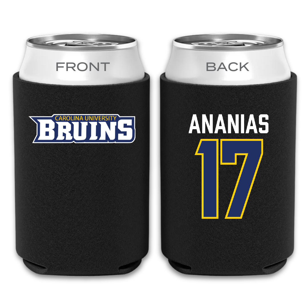 Carolina University Baseball Black Can Cooler - #17 Jacob Ananias