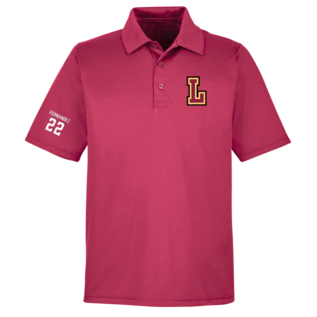 Loyola University New Orleans Baseball Cardinal Polo - #22 Frank Fernandez