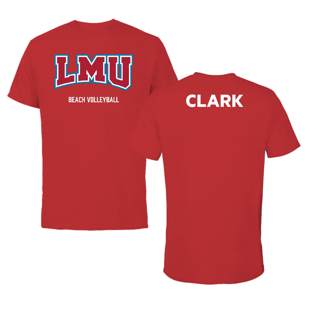 Loyola Marymount University Beach Volleyball Red Performance Tee - Sydney Clark