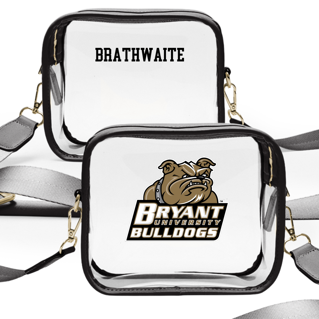 Bryant University TF and XC Black Clear Stadium Bag - Noah Brathwaite
